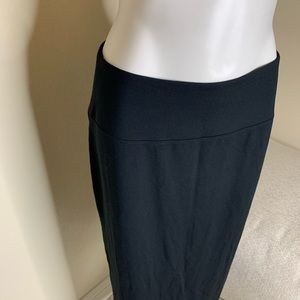 NWT J Jill Long Midi Black Pencil Skirt